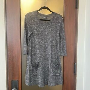 Abercrombie and Fitch gray soft sweater dress with pockets